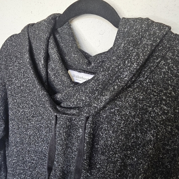 Motherhood Maternity Brushed Hacci Cowl Neck Hi Lo Sweater Gray Size S Small - Picture 9 of 15